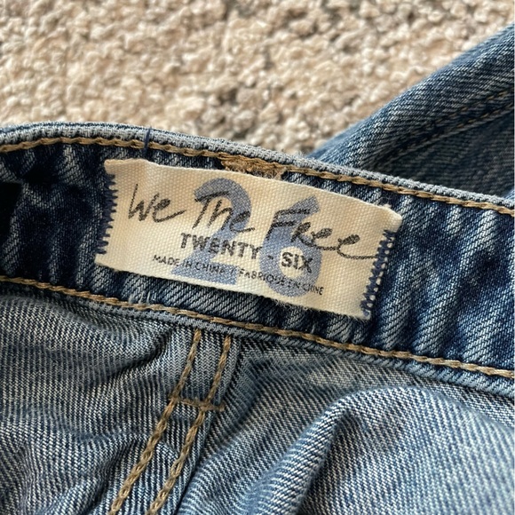 Free People Western Slouchy Bootcut Flare Jeans Sz 26 - Picture 4 of 11